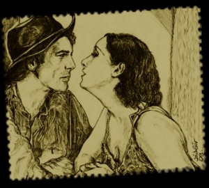 Gary Coper et Lupe Velez dans LE CHANT DU LOUP (WOLF SONG) de Victor Fleming (1929)